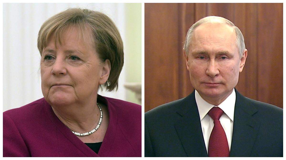 Спрашивала о встрече с Байденом: Меркель поговорила с Путиным