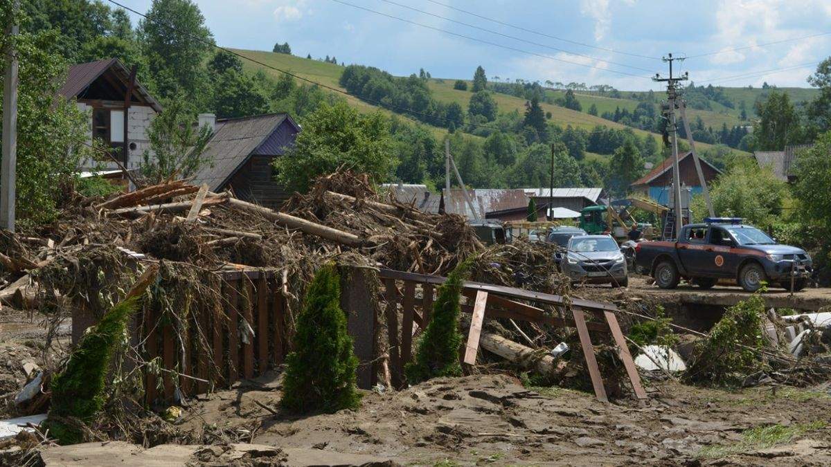 Поваленные дома и разрушены улицы: на Закарпатье непогода - фото