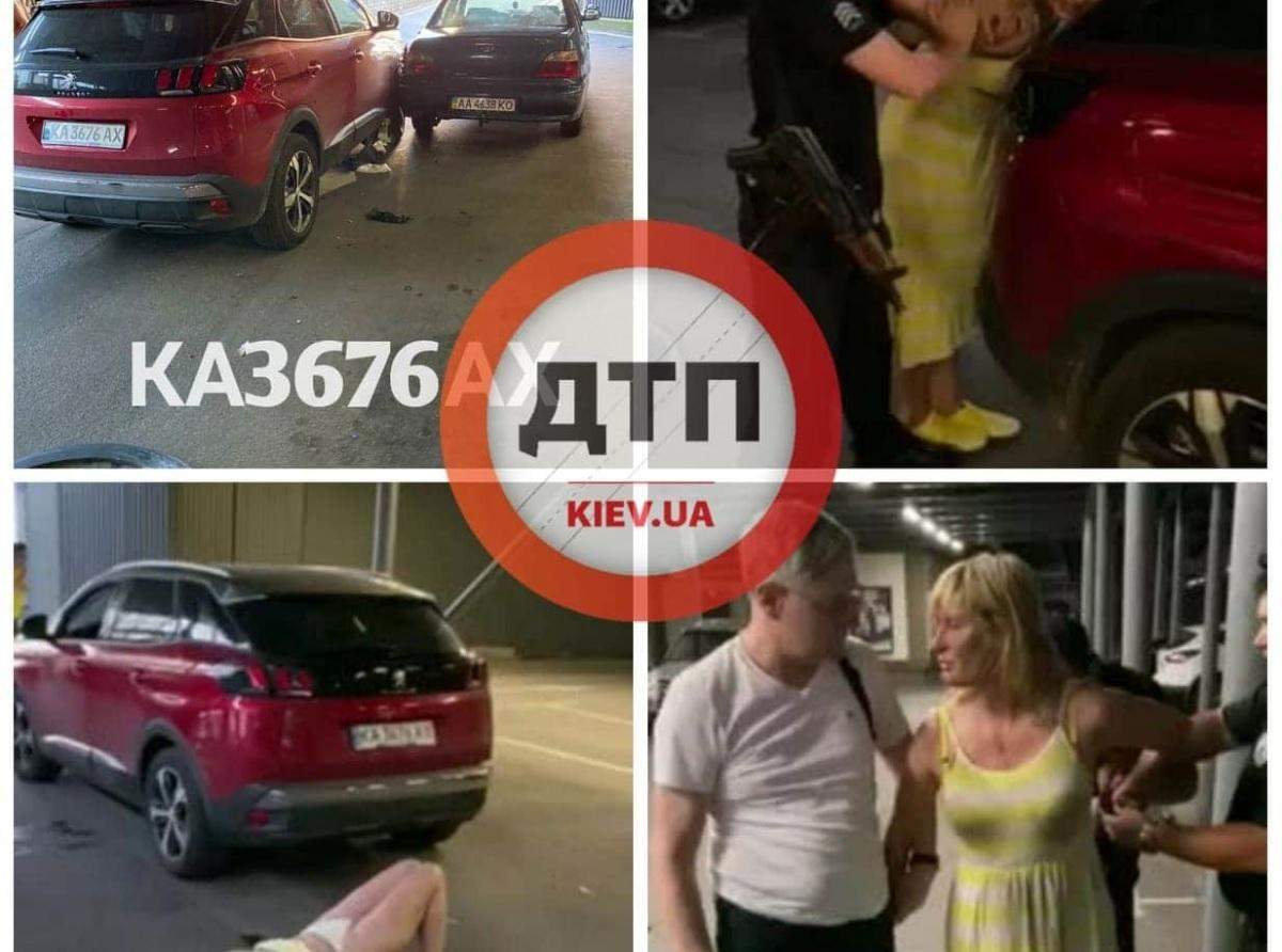 П'яна жінка влаштувала у Києві ДТП, бійку й роздягання