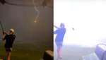 Подростки играли гольф в грозу: молния попала прямо в летевший мяч, – видео