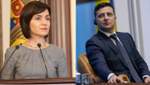 Зеленский пригласил президента Молдовы посетить Украину