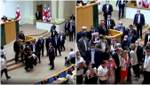 В Грузии оппозиция сорвала выступление главы МВД в парламенте: видео