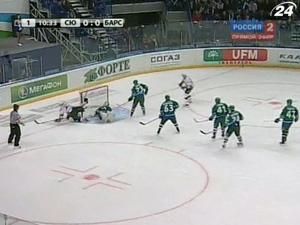 "Ак Барс" здобув перемога в першому матчі фіналу Сходу "Ак Барс" здобув перемога в першому матчі фіналу Сходу