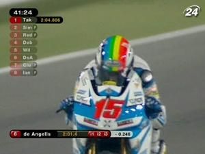 Кейсі Стоунер виграв сесію у Катарі із результатом 1'55.500 Кейсі Стоунер виграв сесію у Катарі із результатом 1'55.500