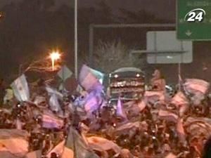 Фанати зустріли збірну Аргентини Фанати зустріли збірну Аргентини