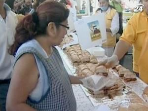 Найбільший сендвіч у світі зробили у Мексиці Найбільший сендвіч у світі зробили у Мексиці