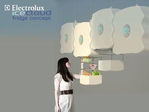 Концепт холодильника Electrolux підвішується горизонтально і охолоджує глиняні горщики Концепт холодильника Electrolux підвішується горизонтально і охолоджує глиняні горщики