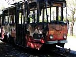 У Львові згорів трамвай