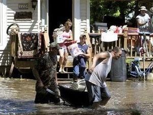 У США рівень води від злив вже виріс понад 6 метрів