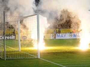 "Дніпро-Арені" грозить триматчева дискваліфікація "Дніпро-Арені" грозить триматчева дискваліфікація