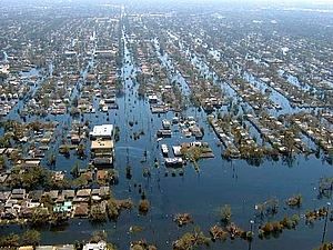 США: люди закопали труну з записками на пам’ять про ураган "Катріна" США: люди закопали труну з записками на пам’ять про ураган "Катріна"