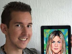 Британець малює портрети знаменитостей на iPad Британець малює портрети знаменитостей на iPad