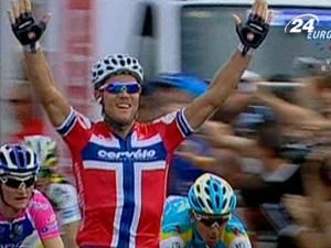 Тор Хушовд виграв третій етап "Туру Іспанії" у кар'єрі Тор Хушовд виграв третій етап "Туру Іспанії" у кар'єрі