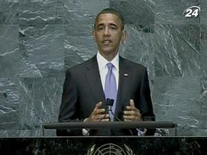 Обама запізнився на свій виступ на Генеральній Асамблеї ООН Обама запізнився на свій виступ на Генеральній Асамблеї ООН