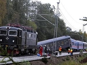 Норвегія: потяг зійшов з рейок, 40 людей постраждали