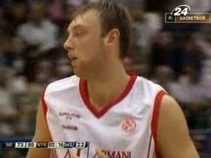 Печеров - найрезультативніший гравець "Мілана" у грі проти "Нікс" Печеров - найрезультативніший гравець "Мілана" у грі проти "Нікс"