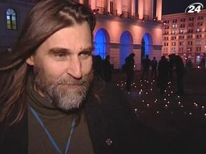 На Майдані незалежності відбулася репетиція вогняного шоу На Майдані незалежності відбулася репетиція вогняного шоу