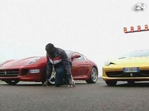 Усейн Болт провів тест-драйв спорткарів Ferrari