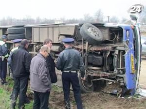 В Криму перекинувся автобус з чотирма десятками пасажирів