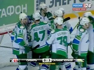 "Салават Юлаєв" закинув 3 шайби "Сибірі" за стартові 6 хвилин "Салават Юлаєв" закинув 3 шайби "Сибірі" за стартові 6 хвилин