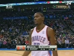 44 очки Дюранта допомогли "Оклахомі" перемогти "Денвер" 44 очки Дюранта допомогли "Оклахомі" перемогти "Денвер"