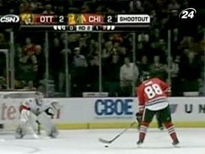 "Чикаго" лише в серії булітів впоралося із "Оттавою" "Чикаго" лише в серії булітів впоралося із "Оттавою"