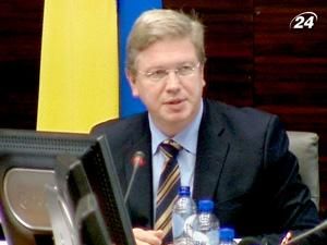 Єврокомісар Штефан Фюле розпочинає дводенний візит в Україну Єврокомісар Штефан Фюле розпочинає дводенний візит в Україну