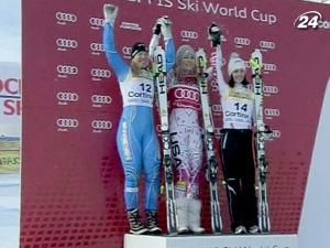 Ліндсі Вон втретє у сезоні виграла Super G Ліндсі Вон втретє у сезоні виграла Super G