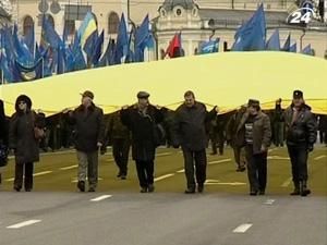 У Києві розгорнули найбільший прапор в Україні