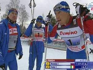 Збірна Росії здобула перемогу в чоловічій естафеті Збірна Росії здобула перемогу в чоловічій естафеті
