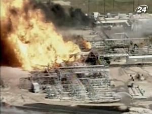 У США пожежа на сховищі газу