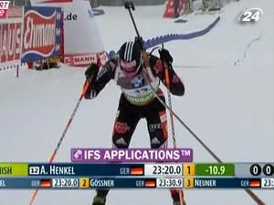 Андреа Хенкель посіла першу сходину у спринті Андреа Хенкель посіла першу сходину у спринті