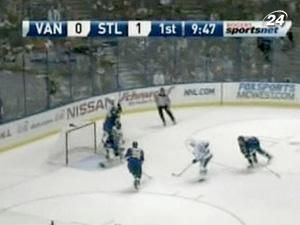 "Сент-Луїс" переграв лідера чемпіонату - "Ванкувер" "Сент-Луїс" переграв лідера чемпіонату - "Ванкувер"