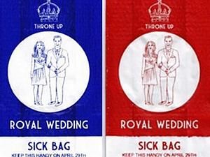 Дизайнер випустила пакети для блювання до весілля принца Вільяма і Кейт Мідлтон