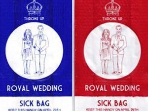Британський дизайнер до весілля принца Вільяма й Кейт Міддлтон випустила блювотні пакети 