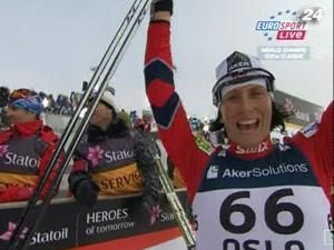 Маріт Бьорген здобула третю поспіль золоту медаль Маріт Бьорген здобула третю поспіль золоту медаль