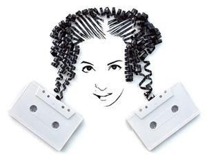 Художниця робить портрети із касетних стрічок (ФОТО) Художниця робить портрети із касетних стрічок (ФОТО)