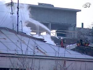 В столице горел дворец культуры "Большевик" В столице горел дворец культуры "Большевик"