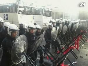 Поліція застосувала водомети проти мітингувальників в Брюсселі