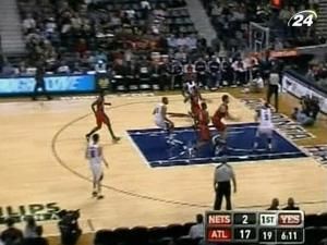 "Атланта", одолев, "Нью-Джерси", пробилась в плей-офф "Атланта", одолев, "Нью-Джерси", пробилась в плей-офф