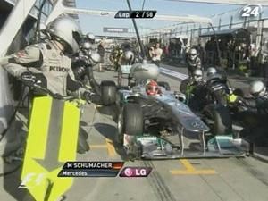 "Mercedes GP" - лідер за швидкістю піт-стопів