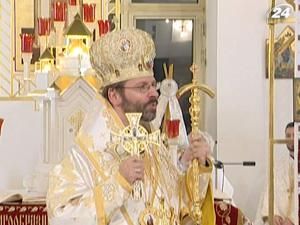Блаженнейший Святослав впервые провел главную Пасхальную службу