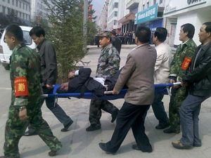 В Китае взорвали банк В Китае взорвали банк