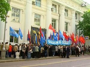 У Севастополі проросійські сили мітингували через події у Львові