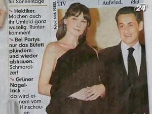 Жена Саркози отказалась подтвердить свою беременность