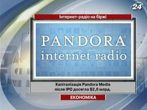 Капитализация Pandora Media после IPO достигла $ 2,6 млрд. 