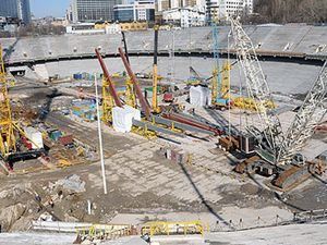 На будівництві НСК "Олімпійського" загинув робітник