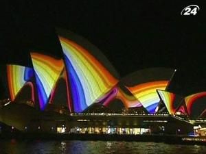 Сидней посетил ежегодный фестиваль музыки и света
