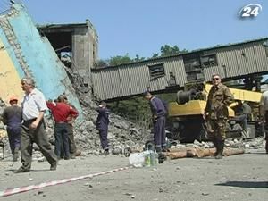 На шахте им. Бажанова в Макеевке упал копер На шахте им. Бажанова в Макеевке упал копер