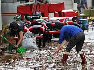 Северная Корея просит помощи из-за сильных дождей Северная Корея просит помощи из-за сильных дождей